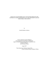 Utility of an electronic data collection modality for supporting school professionals in the implementation of behavioral treatments