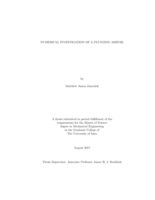 Numerical investigation of a plunging airfoil