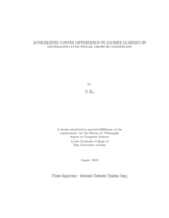 Accelerating convex optimization in machine learning by leveraging functional growth conditions