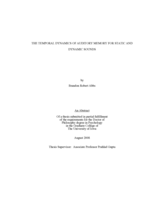 The temporal dynamics of auditory memory for static and dynamic sounds