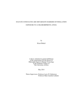 Sulfate conjugates are metabolite markers of inhalation exposure to 4-chlorobiphenyl (PCB3)