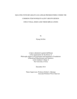 Equating with bivariate log-linear presmoothing under the common-item nonequivalent groups design: structural zeros and their implications