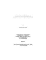 Investigating teachers' beliefs about and self-reported practices in early literacy teaching