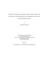The effect of transcranial direct current stimulation on the behavioral and neurophysiological performance of healthy subjects during reaching