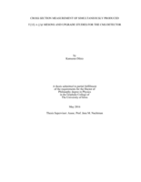 Cross section measurement of simultaneously produced Υ(1S) + J/Ψ mesons and upgrade studies for the CMS detector