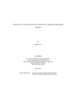 The impact of interactive discussions on L2 Chinese composition writing