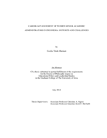 Career advancement of women senior academic administrators in Indonesia: supports and challenges