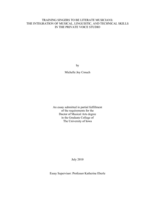 Training singers to be literate musicians: the integration of musical, linguistic, and technical skills in the private voice studio