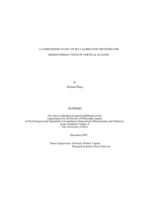 A comparison study of IRT calibration methods for mixed-format tests in vertical scaling