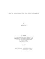 Level-set finite element simulation of free-surface flow