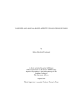 Valenced and arousal-based affective evaluations of foods