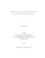 Hybrid Runge-Kutta and quasi-Newton methods for unconstrained nonlinear optimization