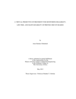 A virtual predictive environment for monitoring reliability, life time, and maintainability of printed circuit boards