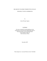 Pre-service teachers' perspectives on race: the impact of key experiences