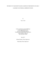 The impact of argument-based learning environments on early learners multimodal representations