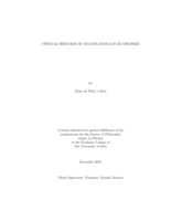 Critical behavior of multiflavor gauge theories