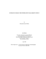 Ignorance is bliss: the information malleability effect