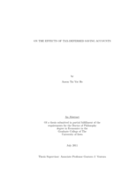 On the effects of tax-deferred saving accounts