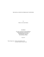 The social context of pregnancy intention
