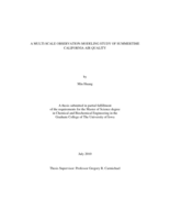 A multi-scale observation-modeling study of summertime California air quality