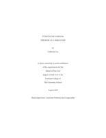 It should be familiar: the book as a time stamp