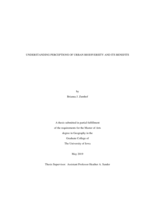 Understanding perceptions of urban biodiversity and its benefits