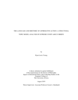 The language and rhetoric of affirmative action: a structural topic model analysis of supreme court amicus briefs