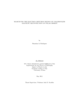 Search for the electron diffusion region of collionless magnetic reconnection on Polar mission