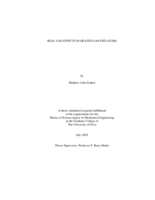 Real gas effects in heated gas inflators