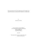 The extinction of fiction: breaking boundaries and acknowledging character in medieval literature
