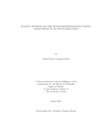 Duality methods and the tensor renormalization group: applications to quantum simulation