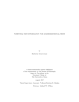 Potential test information for multidimensional tests