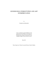 Gender role stereotyping and art interpretation