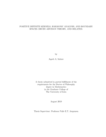 Positive definite kernels, harmonic analysis, and boundary spaces: Drury-Arveson theory, and related