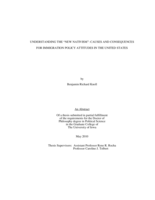 Understanding the "New Nativism": causes and consequences for immigration policy attitudes in the United States
