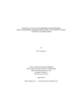 Political clout of government bondholders: how government bondholders expect and affect states’ conflictual behaviors
