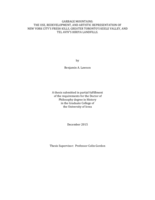 Garbage mountains: the use, redevelopment, and artistic representation of New York City's Fresh Kills, Greater Toronto's Keele Valley, and Tel Aviv's Hiriya landfills