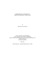 Bioinformatic assessment of disrupted microbial communities