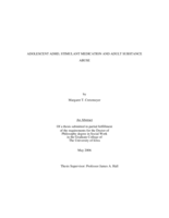 Adolescent ADHD, stimulant medication and adult substance abuse