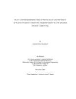 Plant-assisted bioremediation of perchlorate and the effect of plants on redox conditions and biodiversity in low and high organic carbon soil