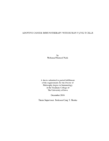 Adoptive cancer immunotherapy with human Vγ2vδ2 T cells