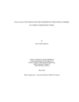 Full-scale two-phase flow measurements using optical probes on Athena II research vessel