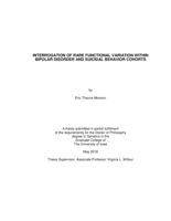 Interrogation of rare functional variation within bipolar disorder and suicidal behavior cohorts