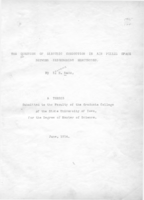 The question of electric conduction in air filled space between neighboring electrodes