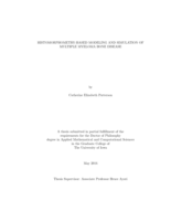 Histomorphometry-based modeling and simulation of multiple myeloma bone disease