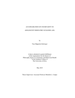 An exploration of uncertainty in Adolescent Idiopathic Scoliosis (AIS)