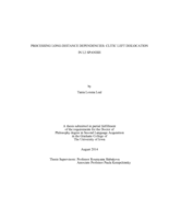 Processing long-distance dependencies: Clitic Left Dislocation in L2 Spanish