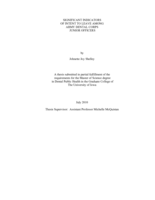 Significant indicators of intent to leave among army dental corps junior officers