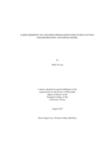Earth skimming tau neutrino propagation: structure function parametrization and dipole model