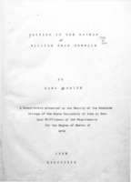 Setting in the novels of William Dean Howells